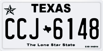 TX license plate CCJ6148