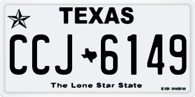 TX license plate CCJ6149