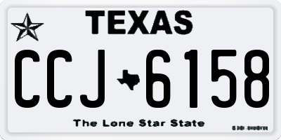 TX license plate CCJ6158