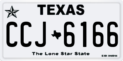 TX license plate CCJ6166