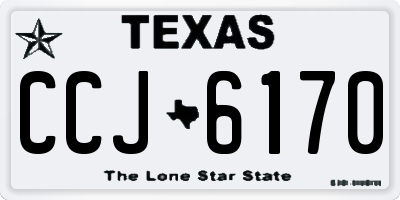 TX license plate CCJ6170