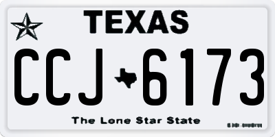 TX license plate CCJ6173