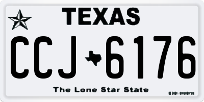 TX license plate CCJ6176