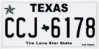 TX license plate CCJ6178