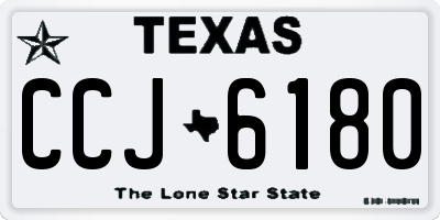 TX license plate CCJ6180