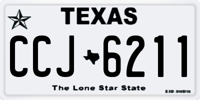 TX license plate CCJ6211