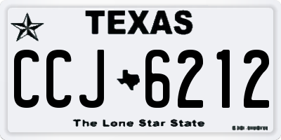 TX license plate CCJ6212