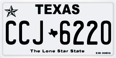 TX license plate CCJ6220