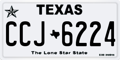 TX license plate CCJ6224