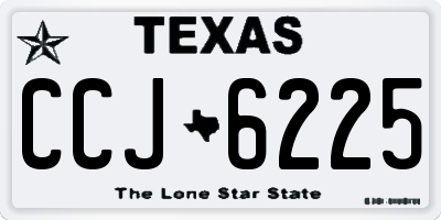 TX license plate CCJ6225