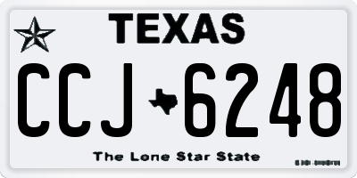 TX license plate CCJ6248