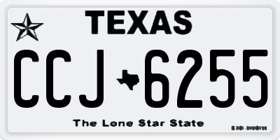 TX license plate CCJ6255