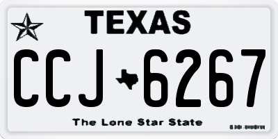 TX license plate CCJ6267