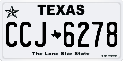 TX license plate CCJ6278
