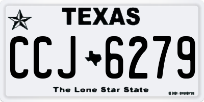 TX license plate CCJ6279