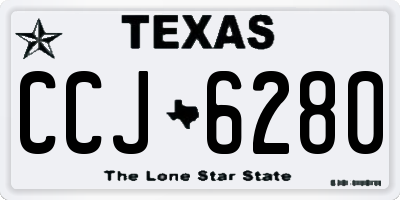 TX license plate CCJ6280