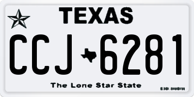 TX license plate CCJ6281