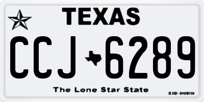 TX license plate CCJ6289