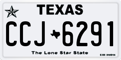 TX license plate CCJ6291