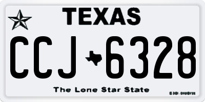 TX license plate CCJ6328