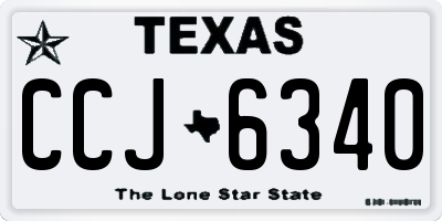 TX license plate CCJ6340