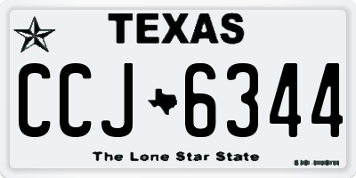 TX license plate CCJ6344