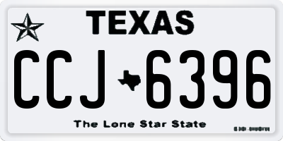 TX license plate CCJ6396