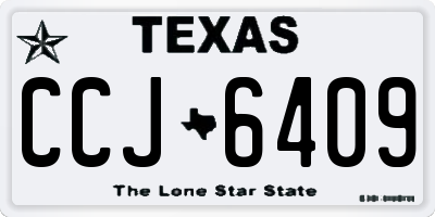 TX license plate CCJ6409