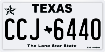 TX license plate CCJ6440