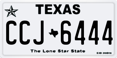 TX license plate CCJ6444