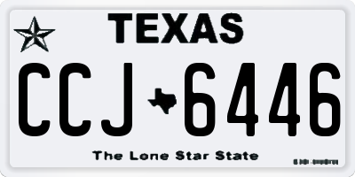 TX license plate CCJ6446