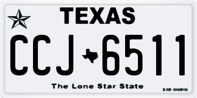 TX license plate CCJ6511