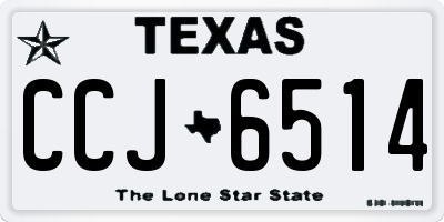 TX license plate CCJ6514