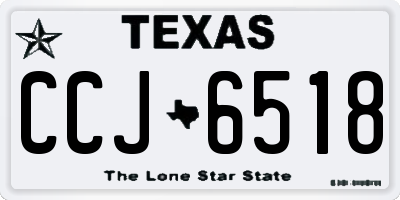 TX license plate CCJ6518