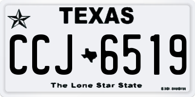 TX license plate CCJ6519