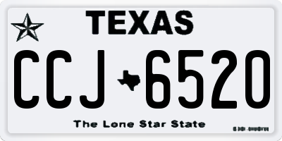 TX license plate CCJ6520