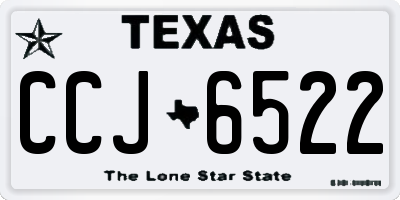 TX license plate CCJ6522