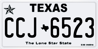 TX license plate CCJ6523