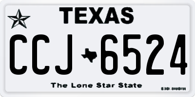 TX license plate CCJ6524