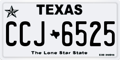 TX license plate CCJ6525