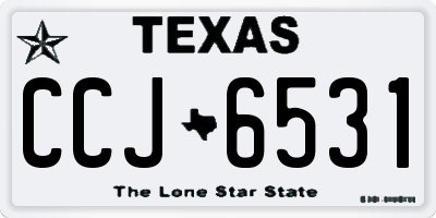 TX license plate CCJ6531
