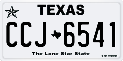 TX license plate CCJ6541