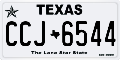 TX license plate CCJ6544
