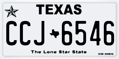 TX license plate CCJ6546