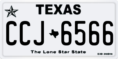 TX license plate CCJ6566