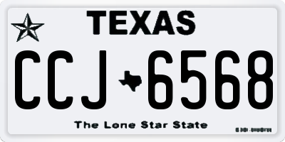 TX license plate CCJ6568