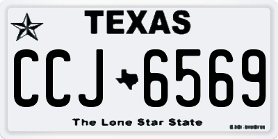 TX license plate CCJ6569