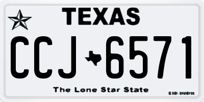 TX license plate CCJ6571