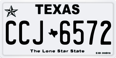 TX license plate CCJ6572