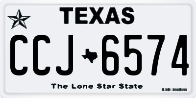 TX license plate CCJ6574
